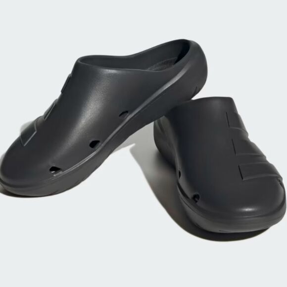 Adidas Adicane Clogs- Carbon/Core Black - Picture 1 of 16